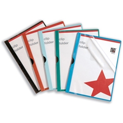 5 Star Clip Folder 6mm Capacity Red Ref [Pack 25]